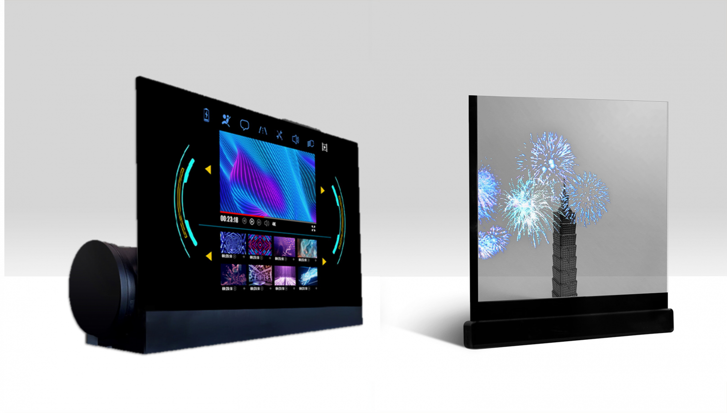 可卷式、折迭性、高透明